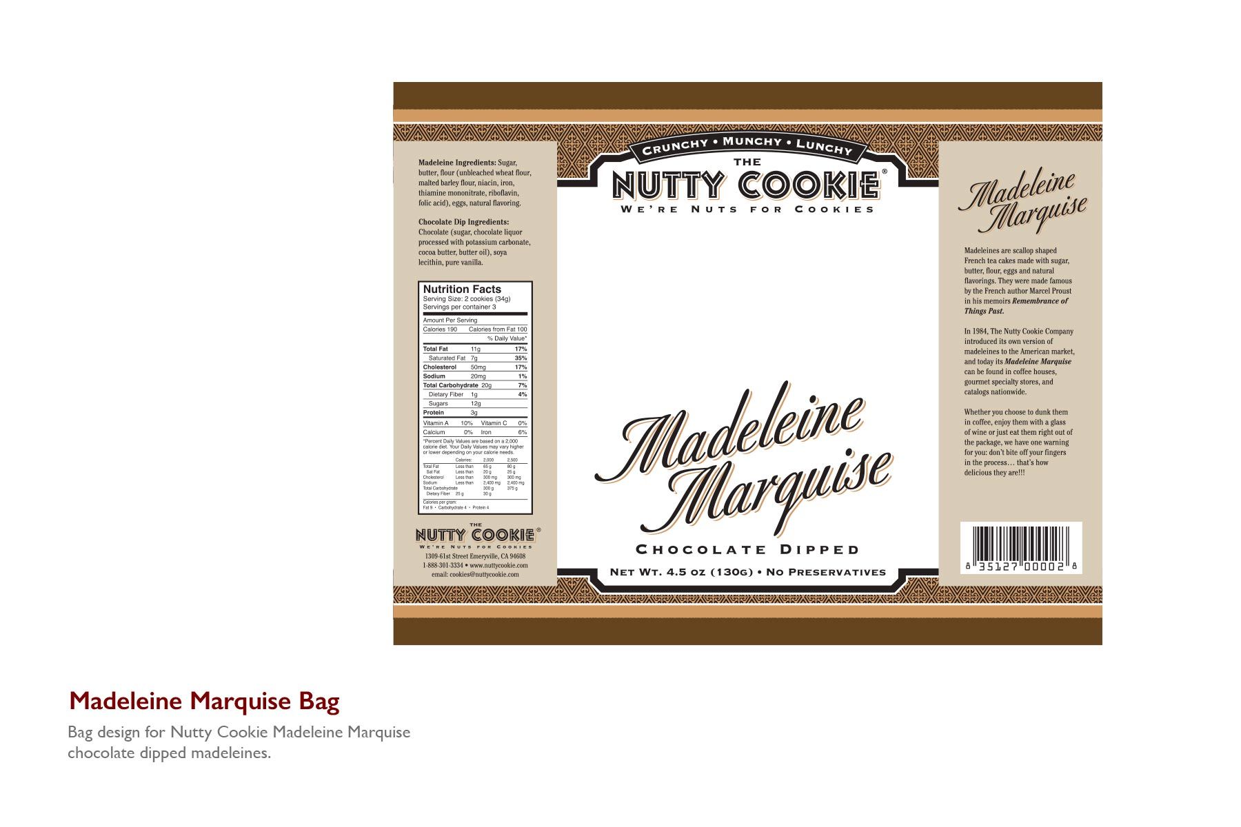 Nutty Cookie Madeleine Bag