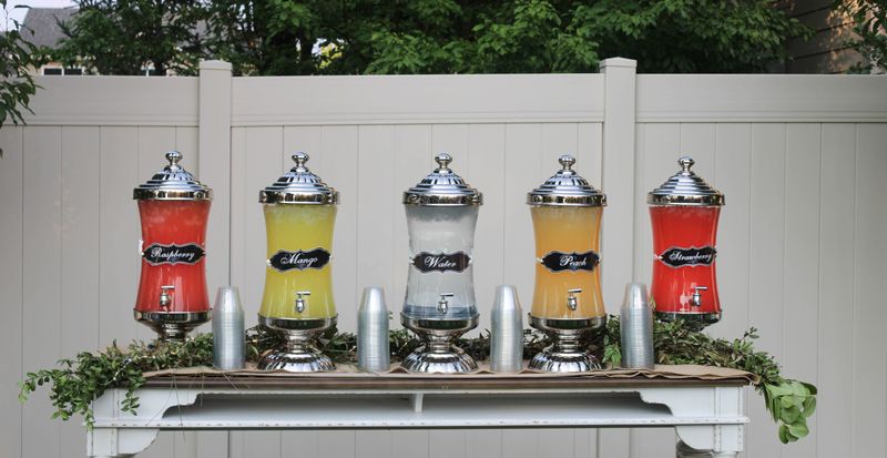 Drinks Dispenser Cocktail Bar - Lemonade for wedding party guests