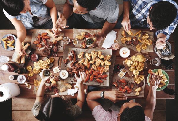 Happy Hour Wings, Fries and Beer | Food Photography | Prop Styling Los Angeles