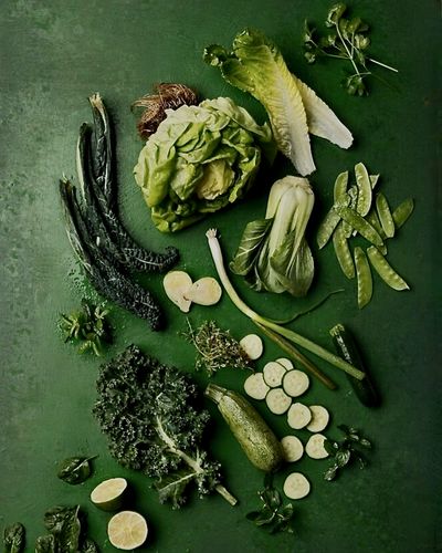 Vegetables | Green Surface | Editorial Styling | Amy Paliwoda