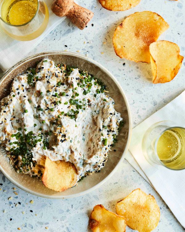 Baked French Onion Dip and Chips | Food Photography | Prop Styling Los Angeles