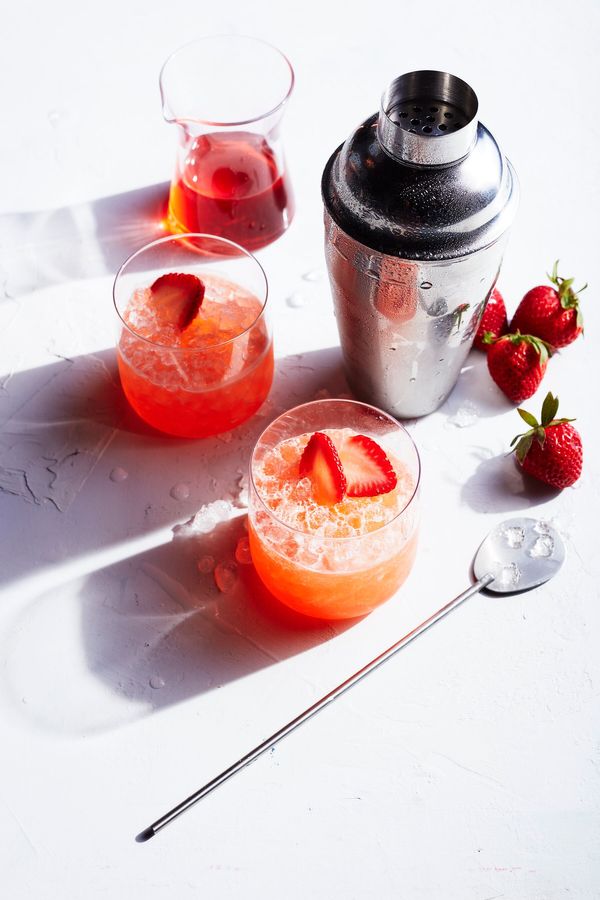 Strawberry Cocktail Composition | Food Photography | Prop Styling Los Angeles