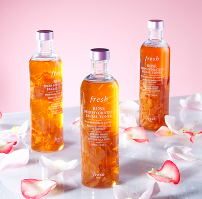 Fresh Rose Facial Toner  | Product Photography | Cosmetic Styling Los Angeles