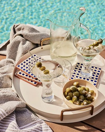 Martinis by the pool | Los Angeles Prop Stylist