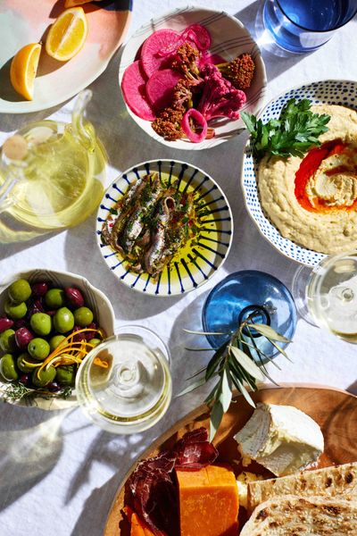 Tapas | Greek Food | Olives | Anchovies | Los Angeles Food photography | Amy Paliwoda | Alfresco | Summer food