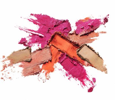 Warm Makeup Colorful Composition  | Product Photography | Cosmetic Styling Los Angeles