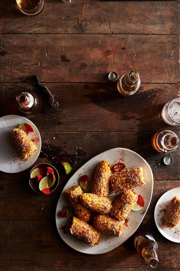 Beer and Corn Table Top Photo | Food Photography | Prop Styling Los Angeles