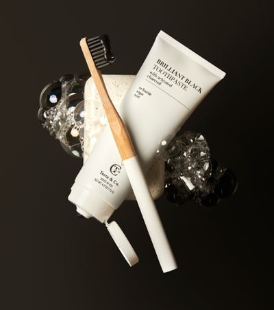 Terra&Co Brilliant Black Toothpaste Photo | Product Photography | Cosmetic Styling Los Angeles