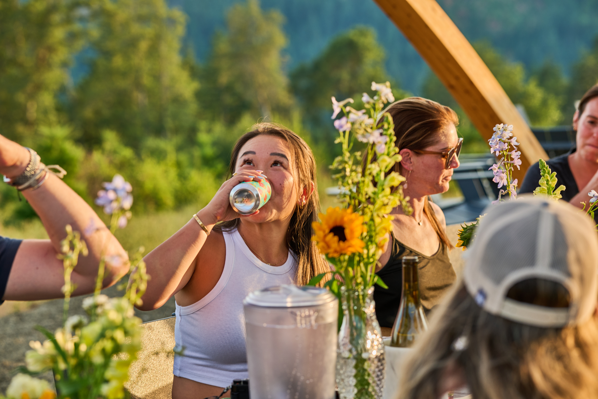 commercial lifestyle food and beverage photographer sarah flotard for under canvas outdoor elevated living and glamping in the pacific northwest mount hood
