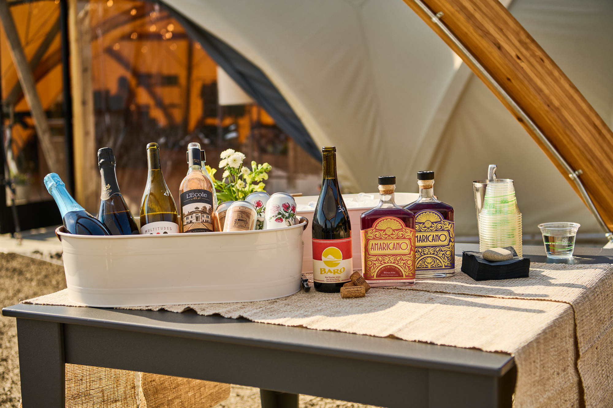 commercial lifestyle food and beverage photographer sarah flotard for under canvas outdoor elevated living and glamping in the pacific northwest mount hood