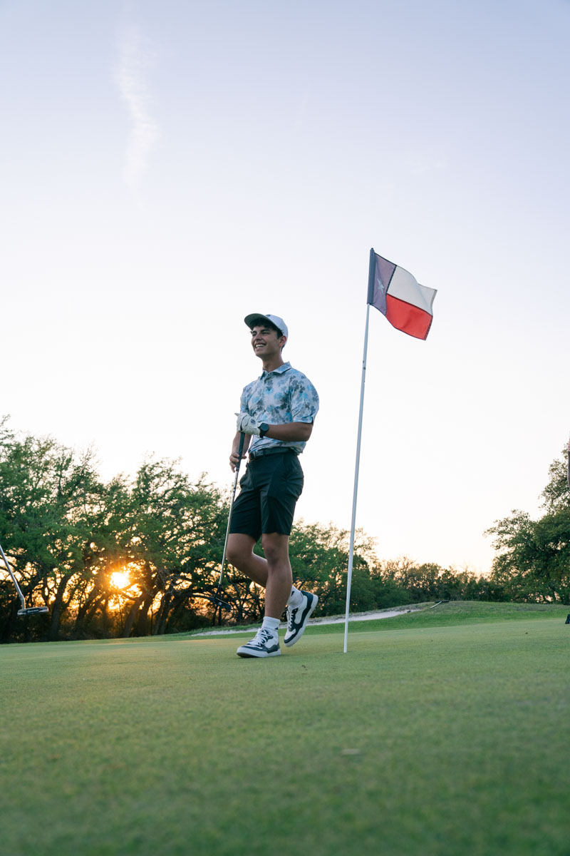 an evening on the golf course 