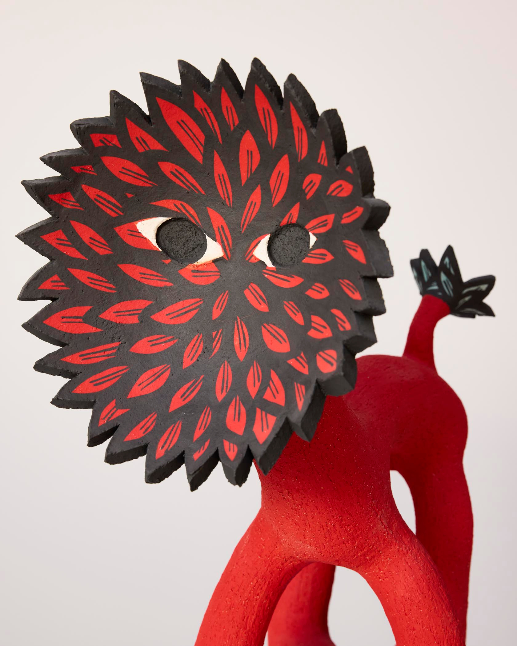 abstract. colorful modern art lion 