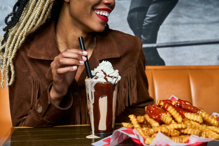 milkshakes and fries 