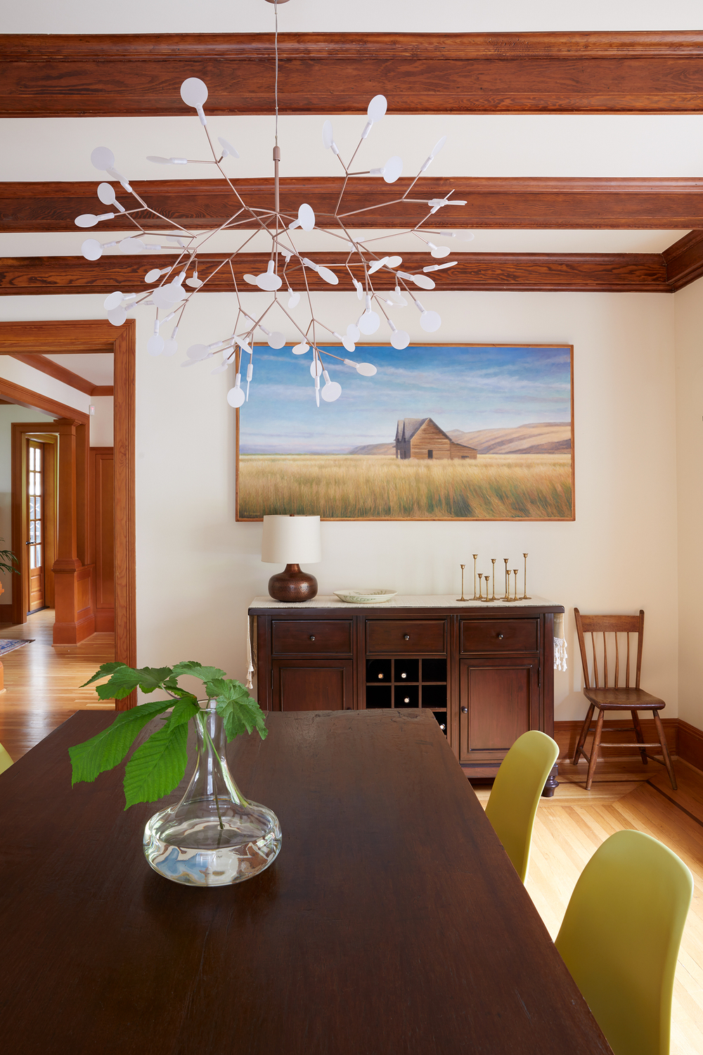 Gray Magazine Lisa Stant House Dining Room Interior Photography by George Barberis of Sally Bjornsen Represents George Barberis