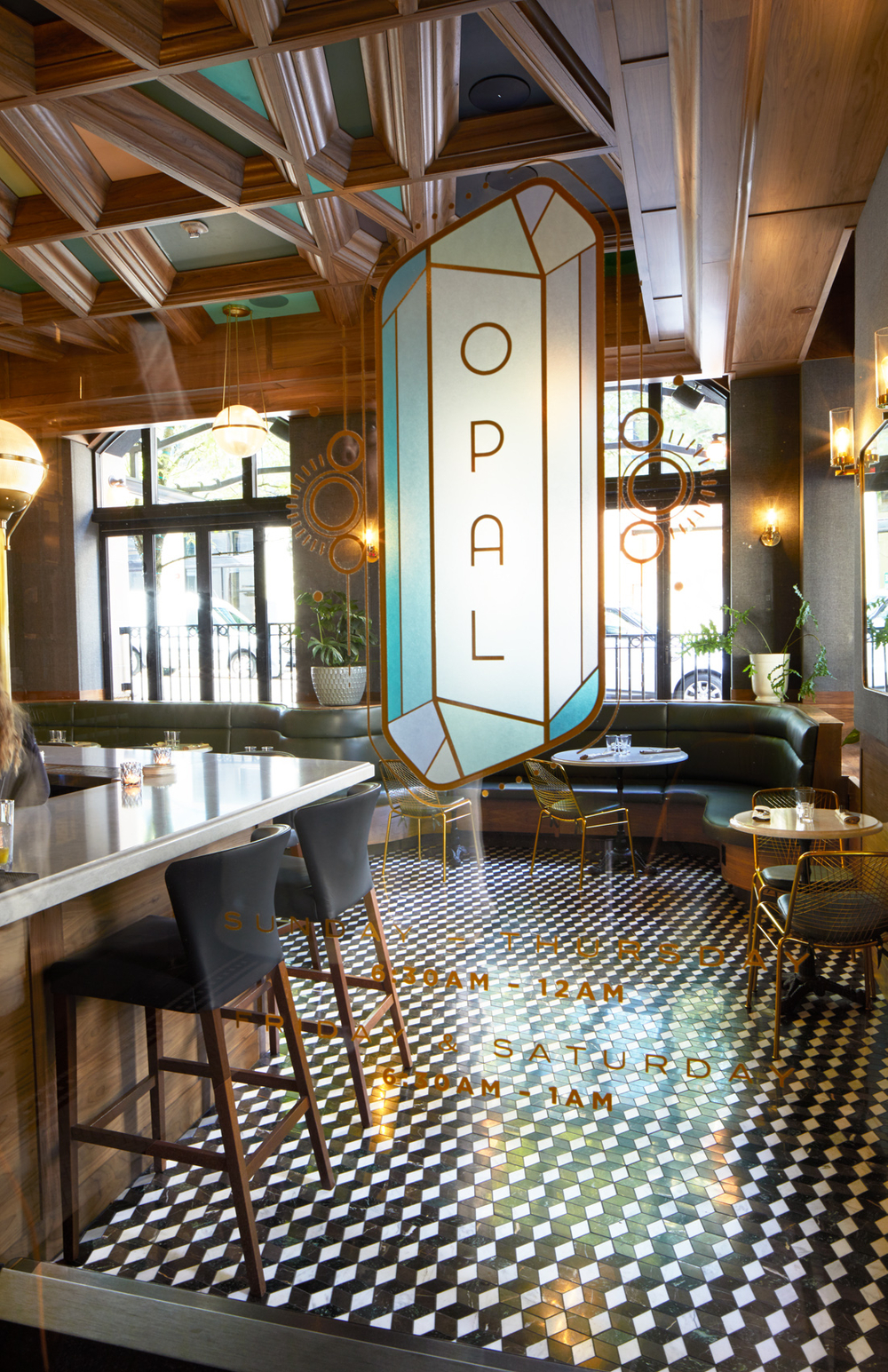 Opal Restaurant Bar By Commercial Interior Photographer George Barberis