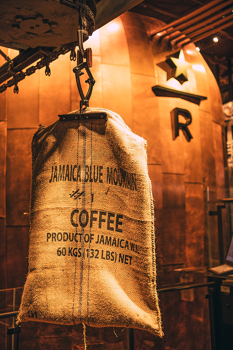 Jamaica blue mountain coffee bag