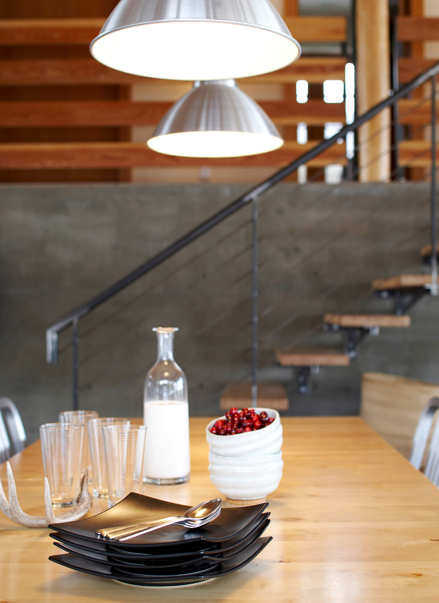 Industrial feel with warm details 