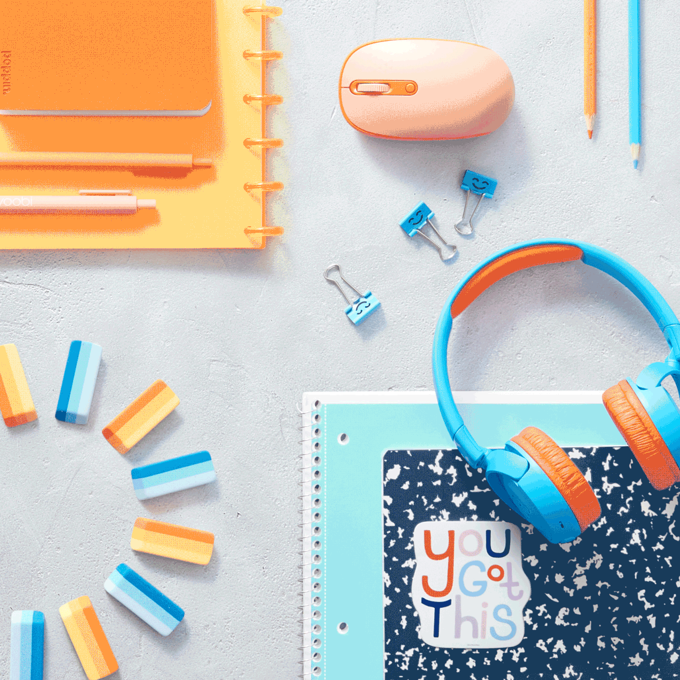 Bright, bold and feel good campaign for back to school supplies