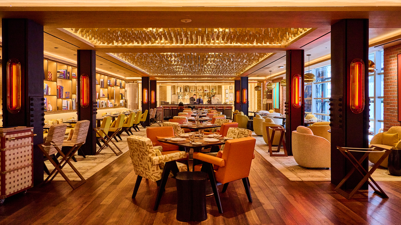 louis vuitton cafe interior shot by Sarah Flotard  Louis Vuitton Cafe Interior