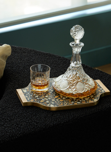 Brandy Snifter on Ottoman