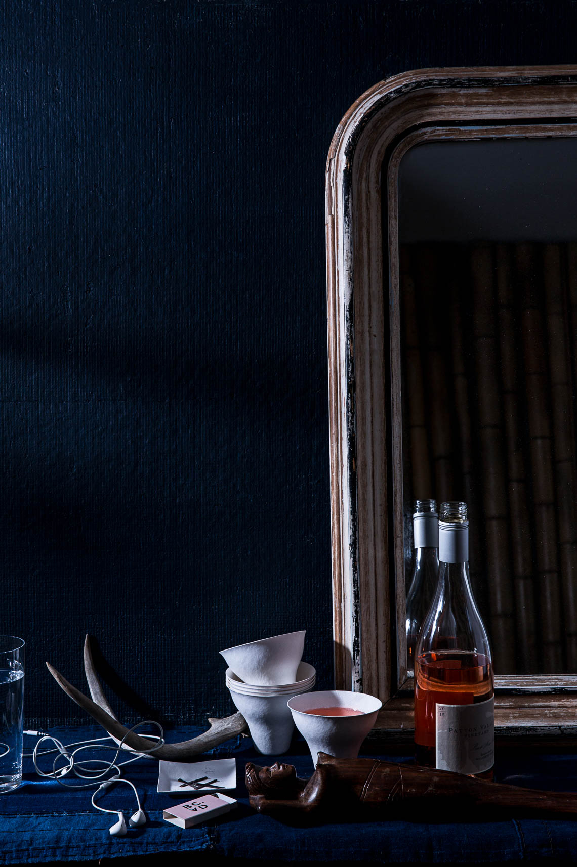 Dark mirror and antlers 