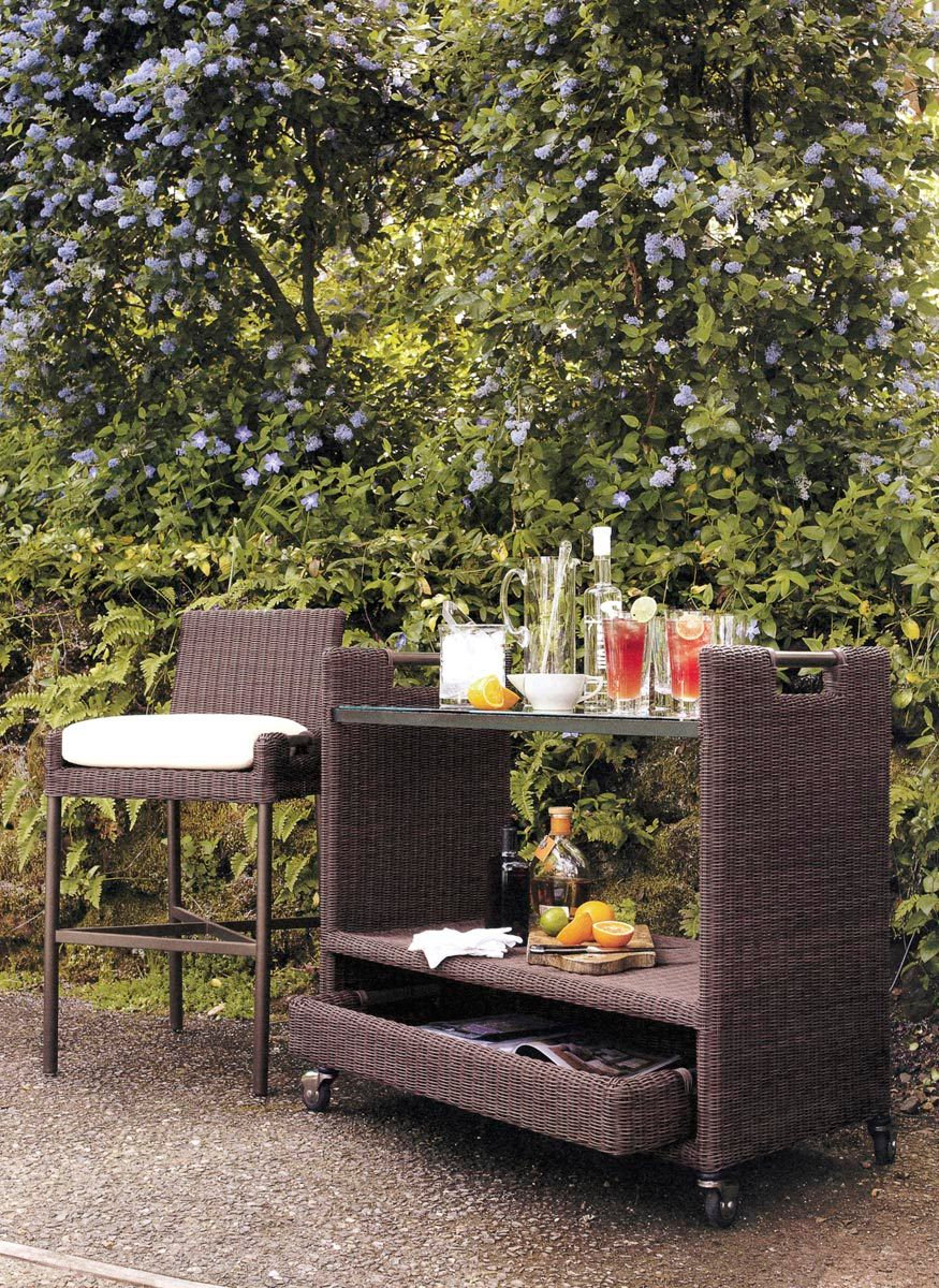 poolside bar cart 