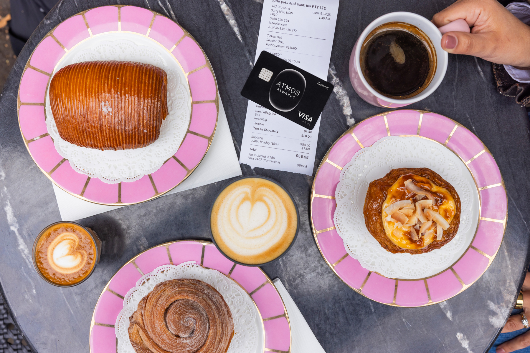 atmos visa pastries and coffee