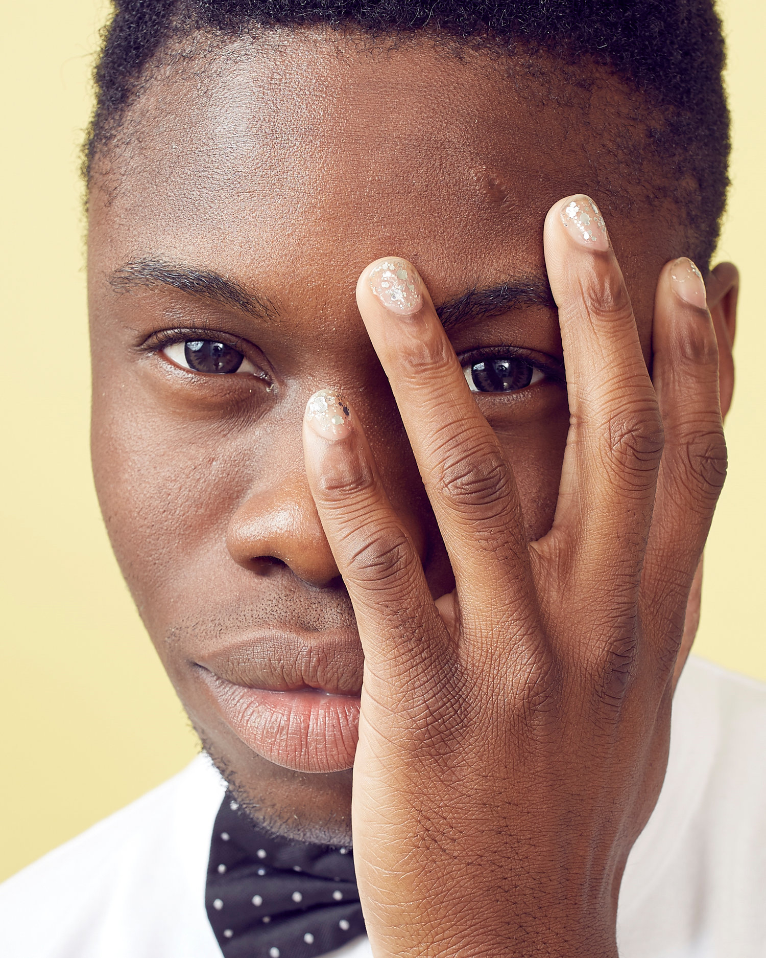 simple portrait of young black teen 
