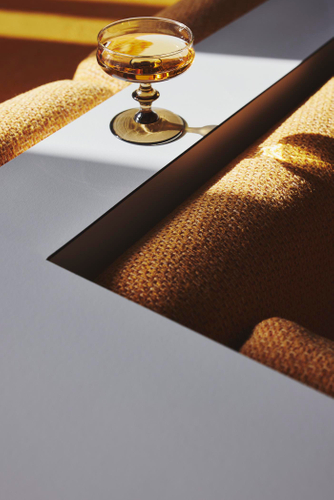 yellow cocktail glass 