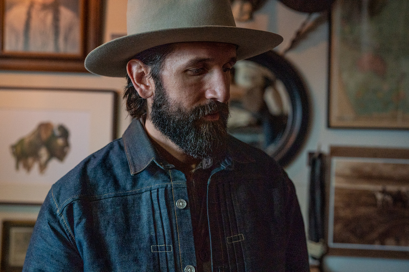 portrait of a man in a cowboy hat