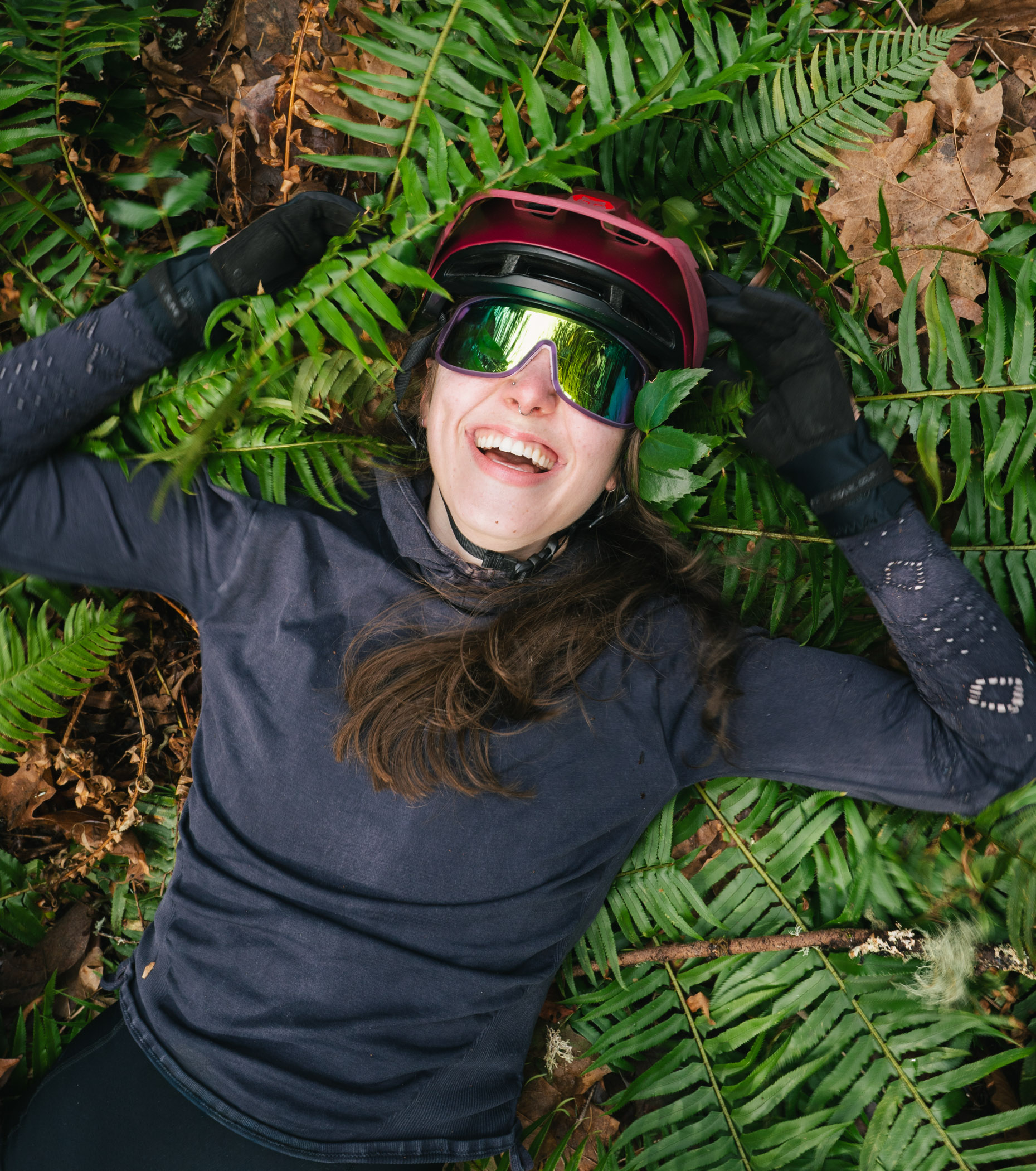 female mountain biker 