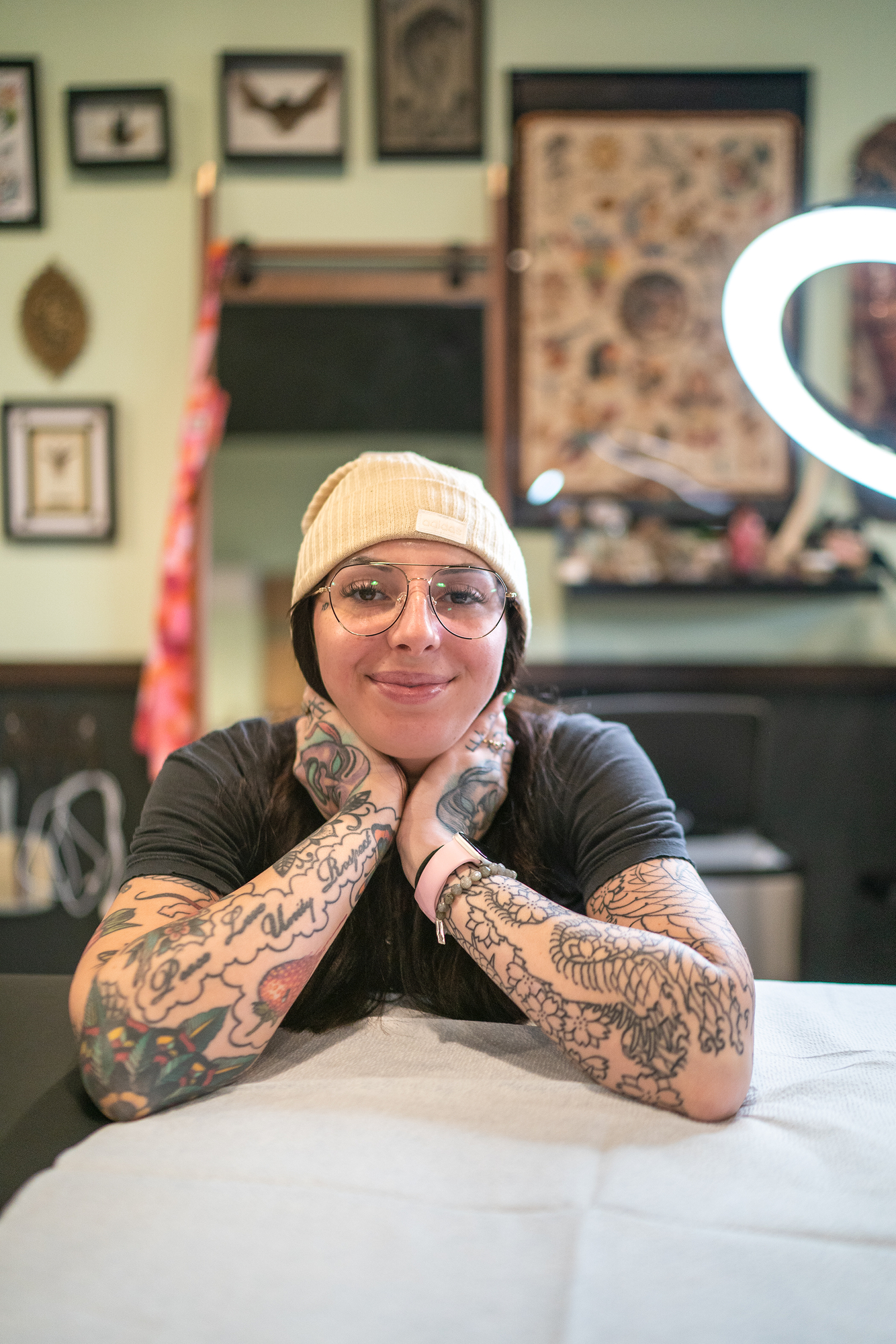 headshot of a female tattoo artist 