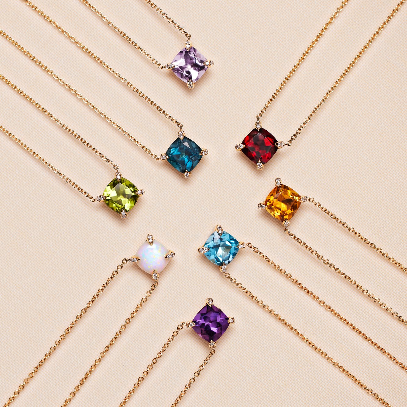 colorful necklaces from blue nile diamonds 