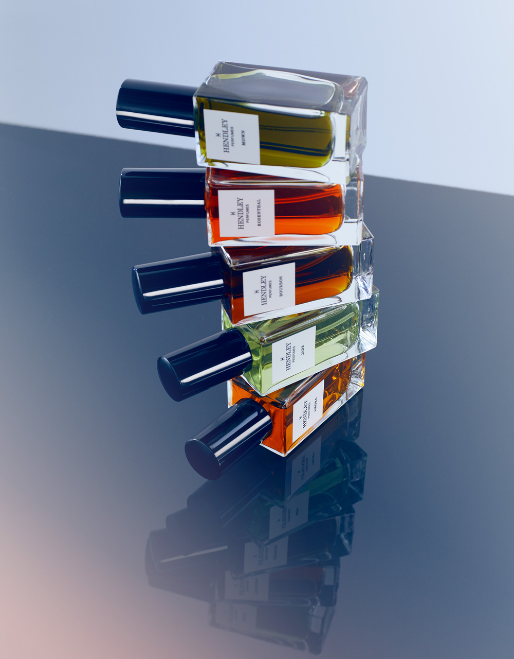 high end fragrances in rectangular bottled 