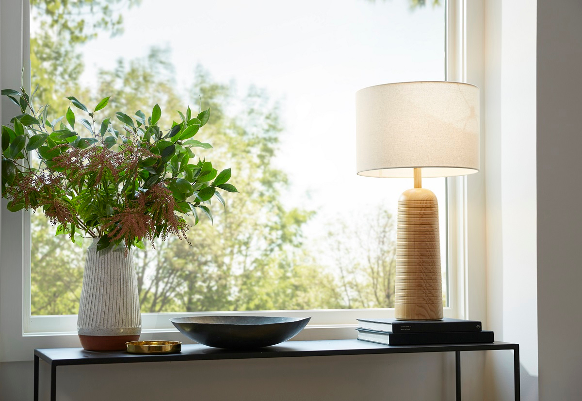 Rejuveantion Catalog Shoot, Furniture Photographer, Best Interior Photographer in the USA Side table with lamp