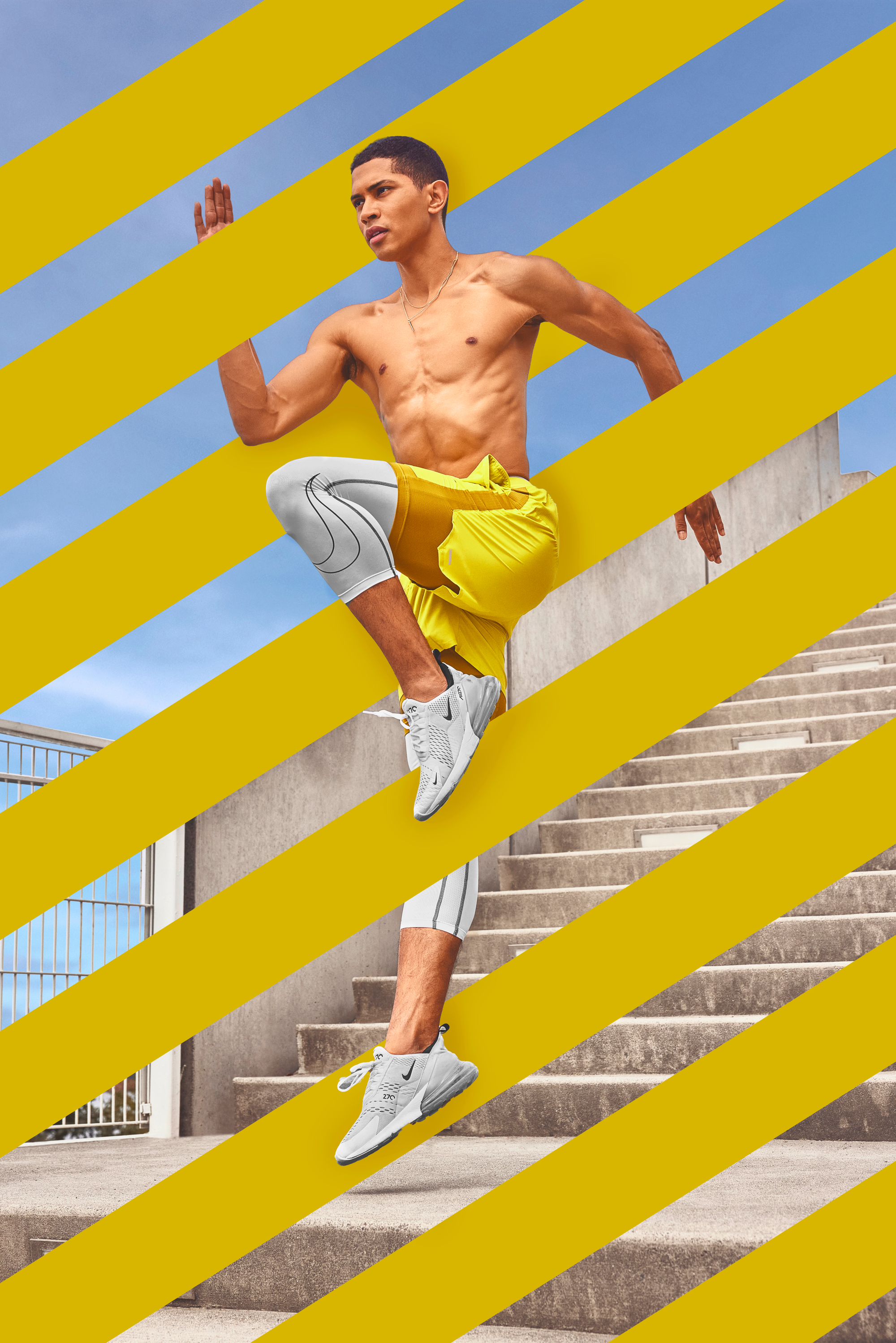 young man jumping 