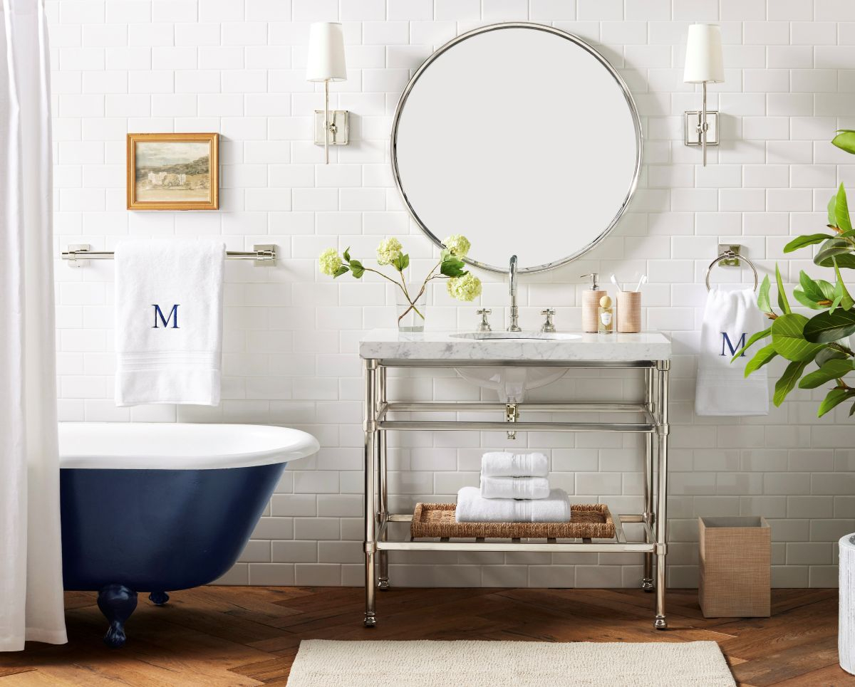 commercial interior bathroom styling 