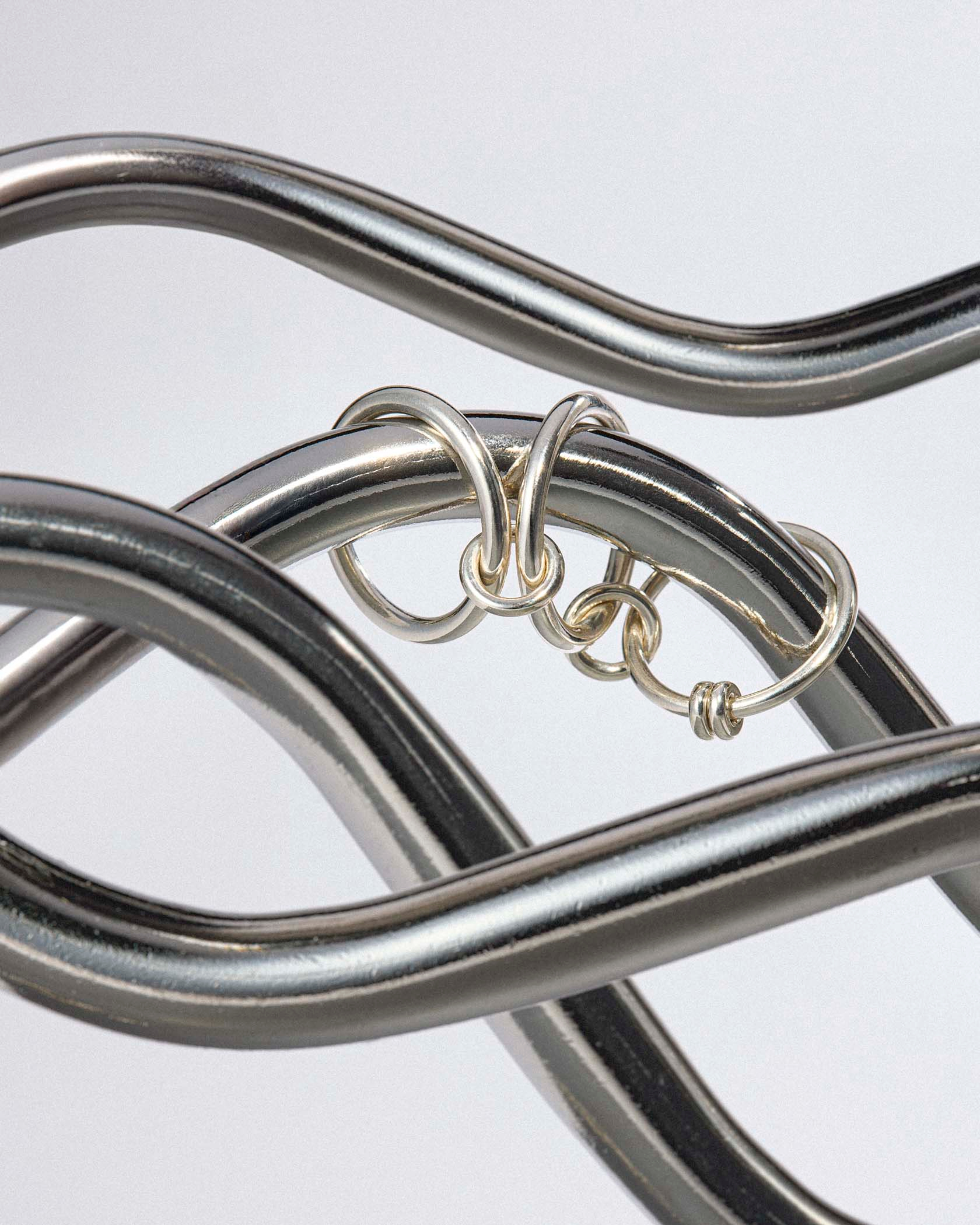 monochromatic silver mandy kehoe necklace photograhed by seattles best product and jewelry photographer Alison Blomgren