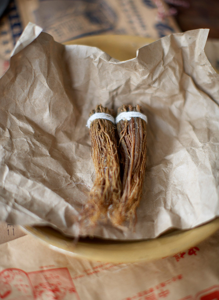 Unfurling from the tissue paper 