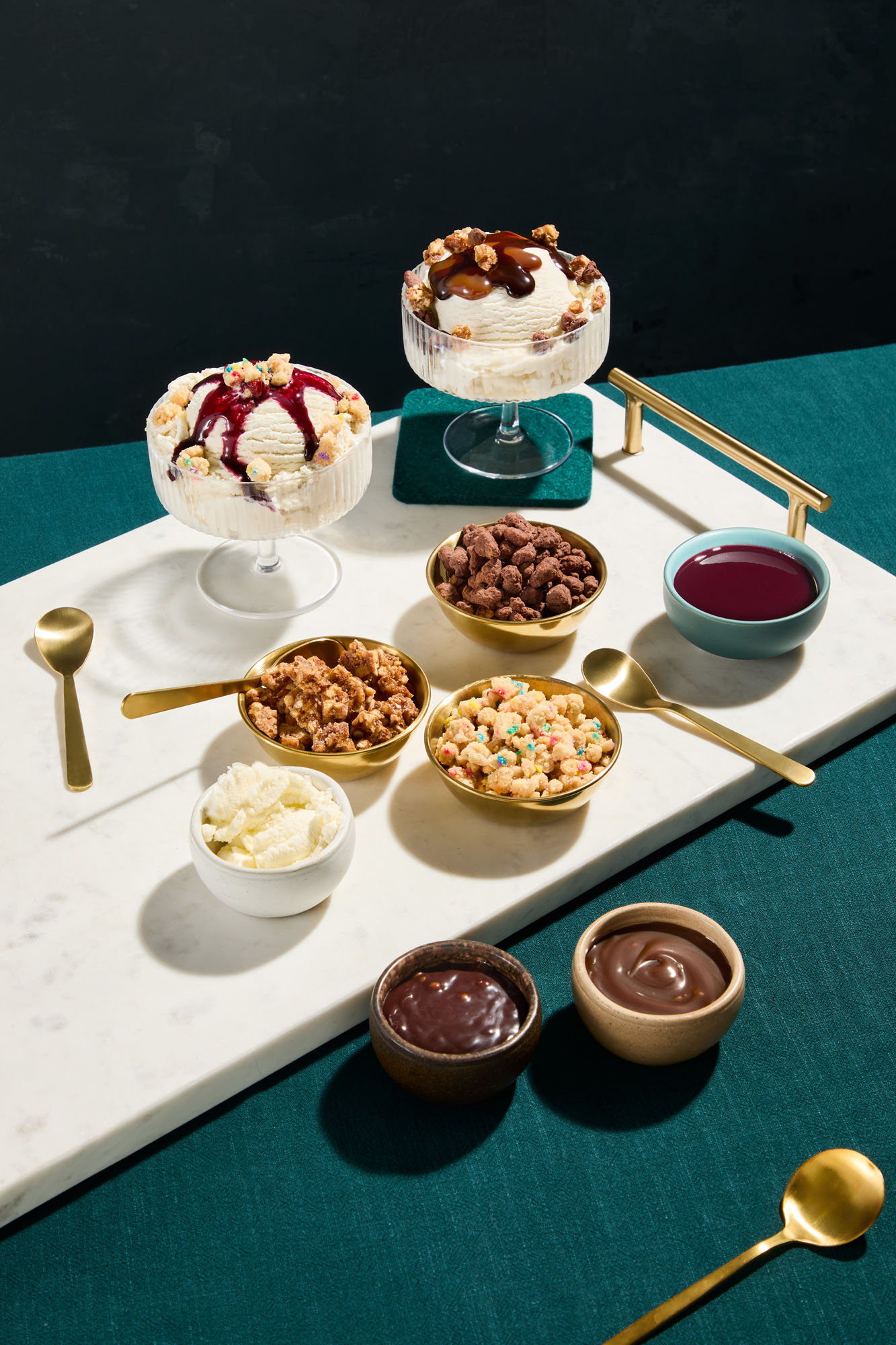 Alaska airline business class desert menu airline food retouched by Jon Birdseye 