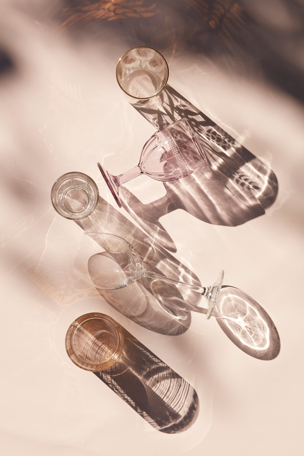 glassware for summer entertaining photographed by Alison Blomgren ideas for serving alcohol