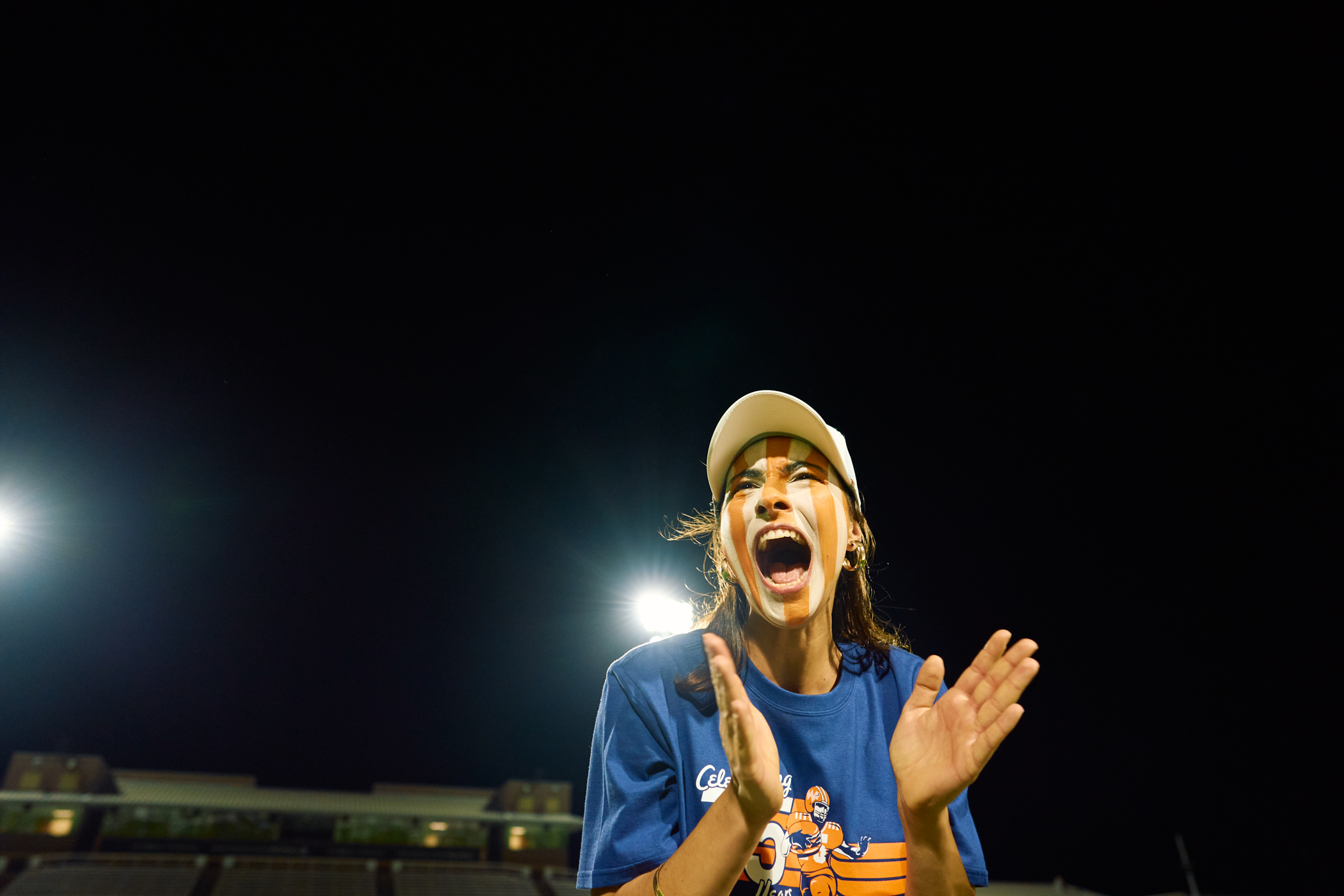 Crazy texas football fan, PAINTED FACE FOOTBALL FAN, SPORTS PHOTOGRAPHER, ADVERTISING PHOTOGRAPHER  Whataburger Fan