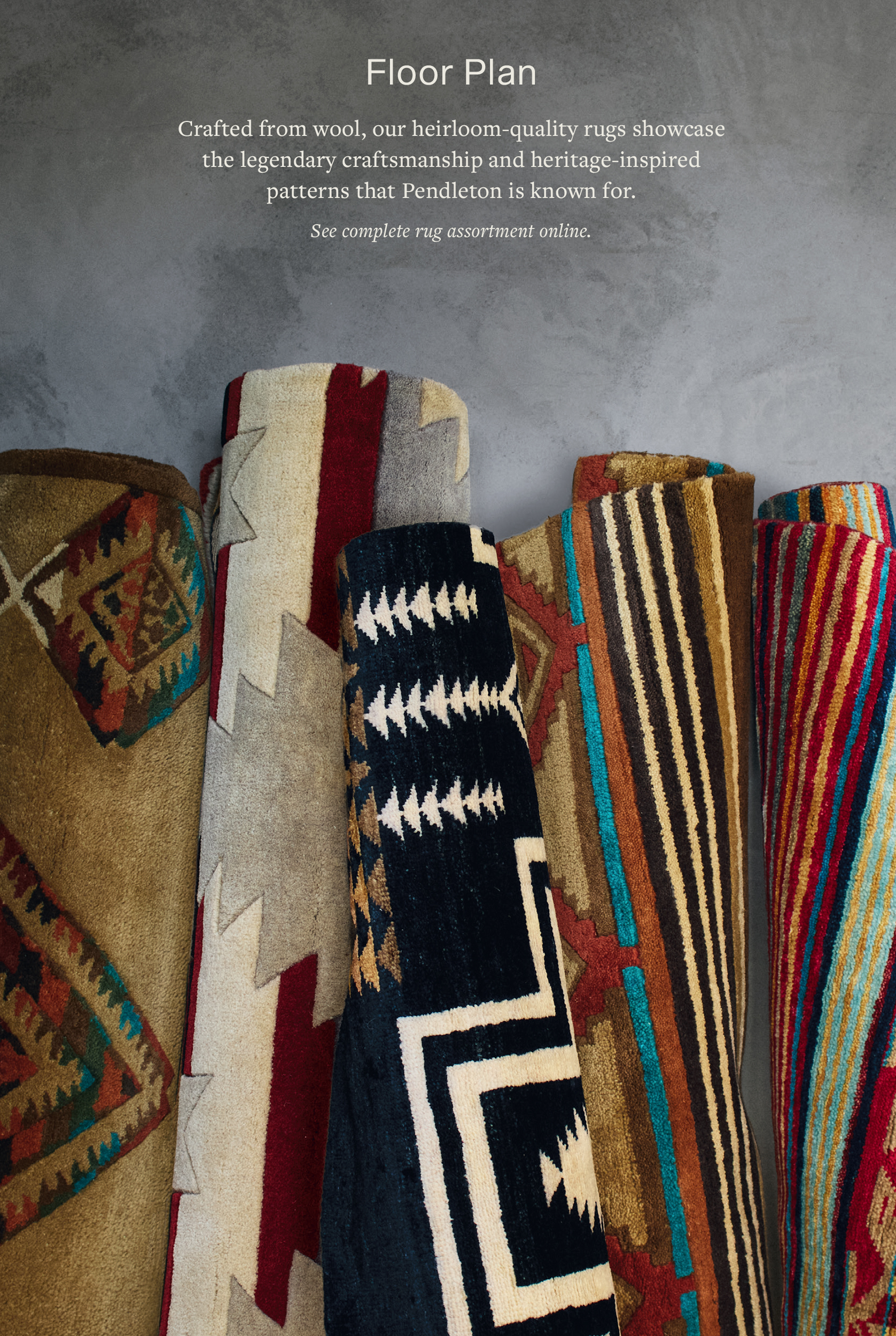 patterned blankets and textiles 