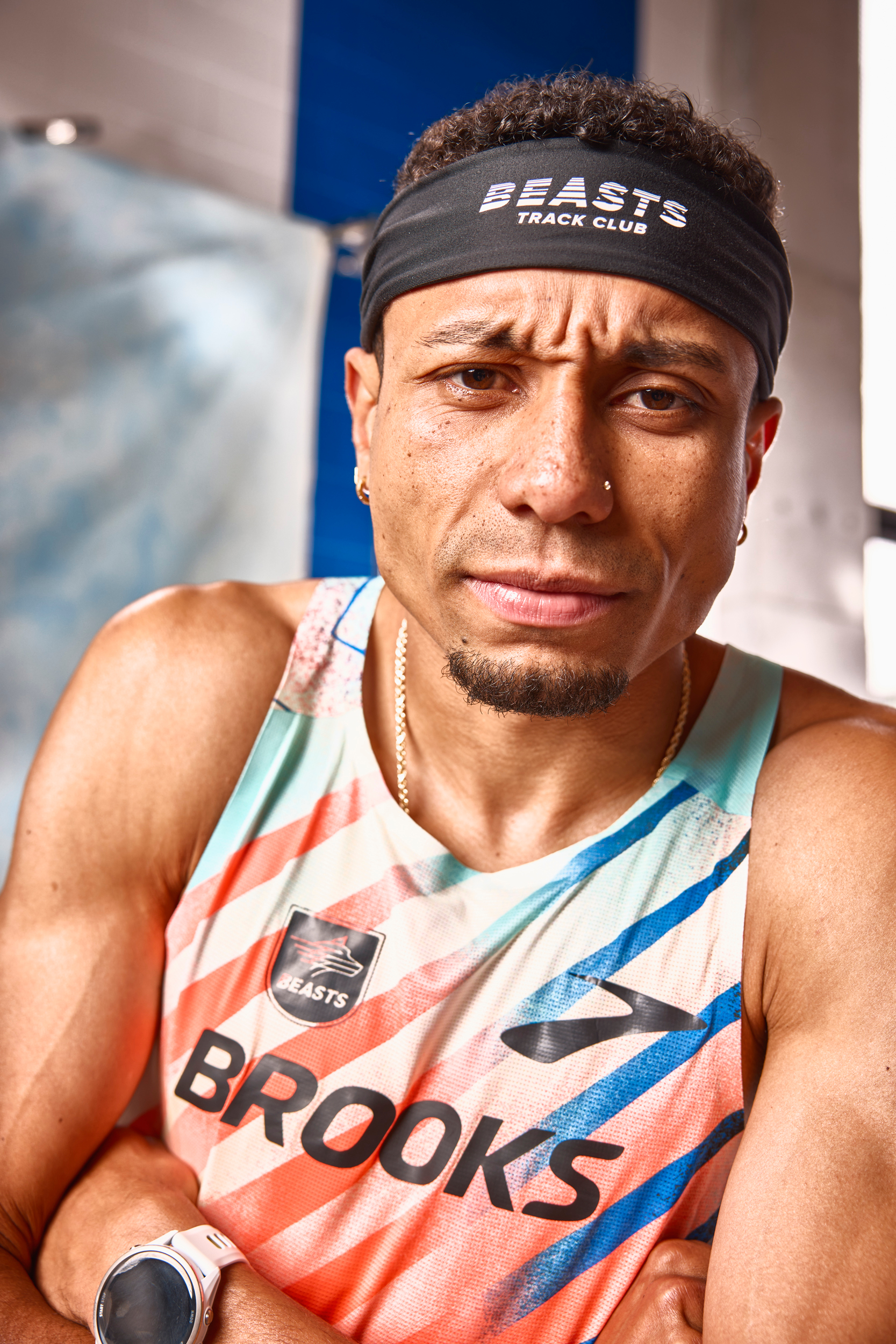 Stanton Stephens photographs athletes for brooks running beasts track club 