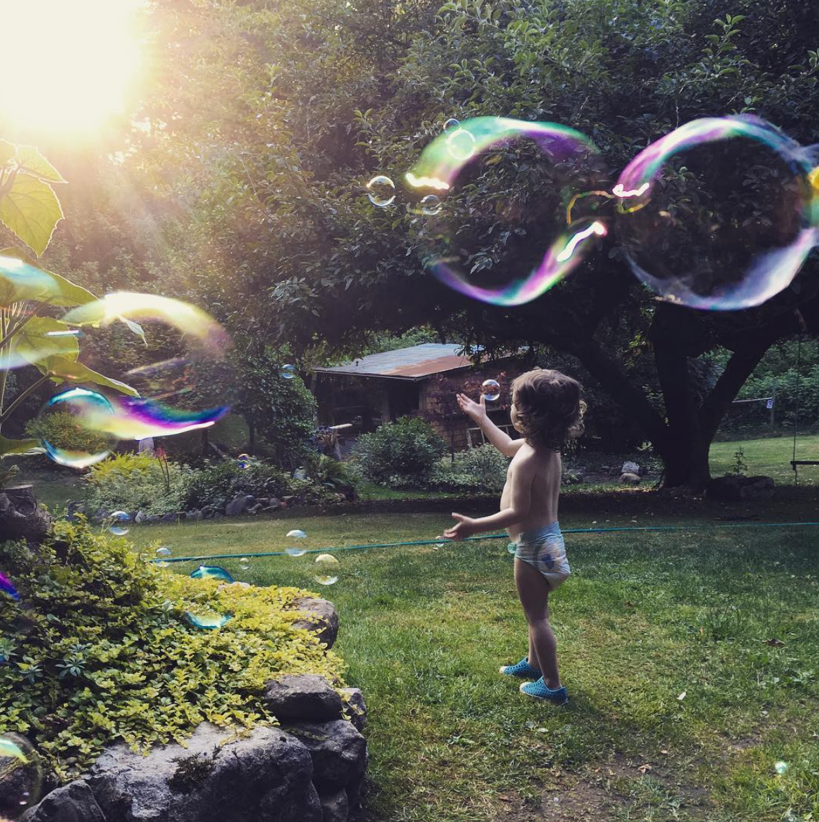 Bubbles in the Sun Photo 