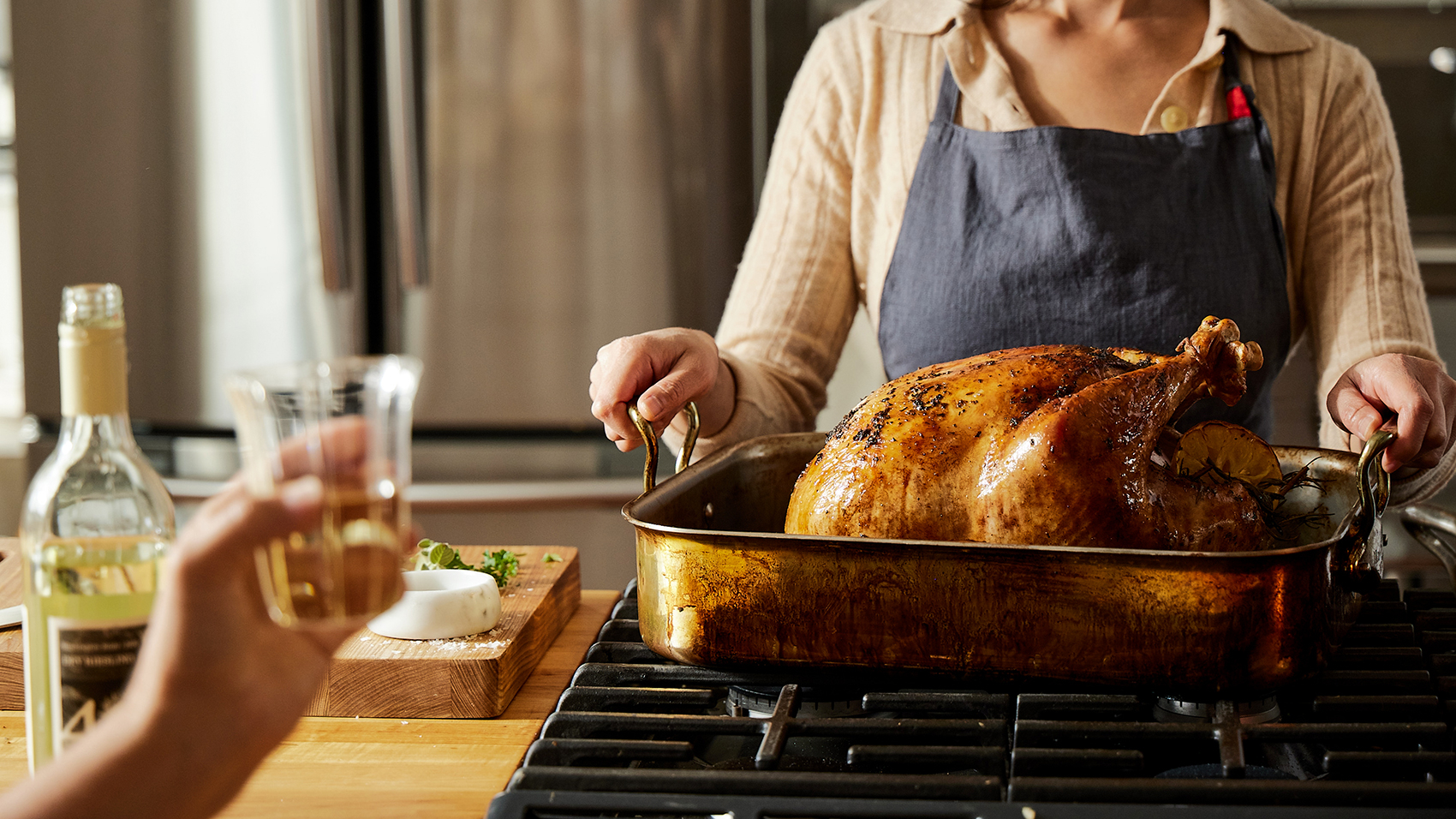 Fresh bird out of the oven