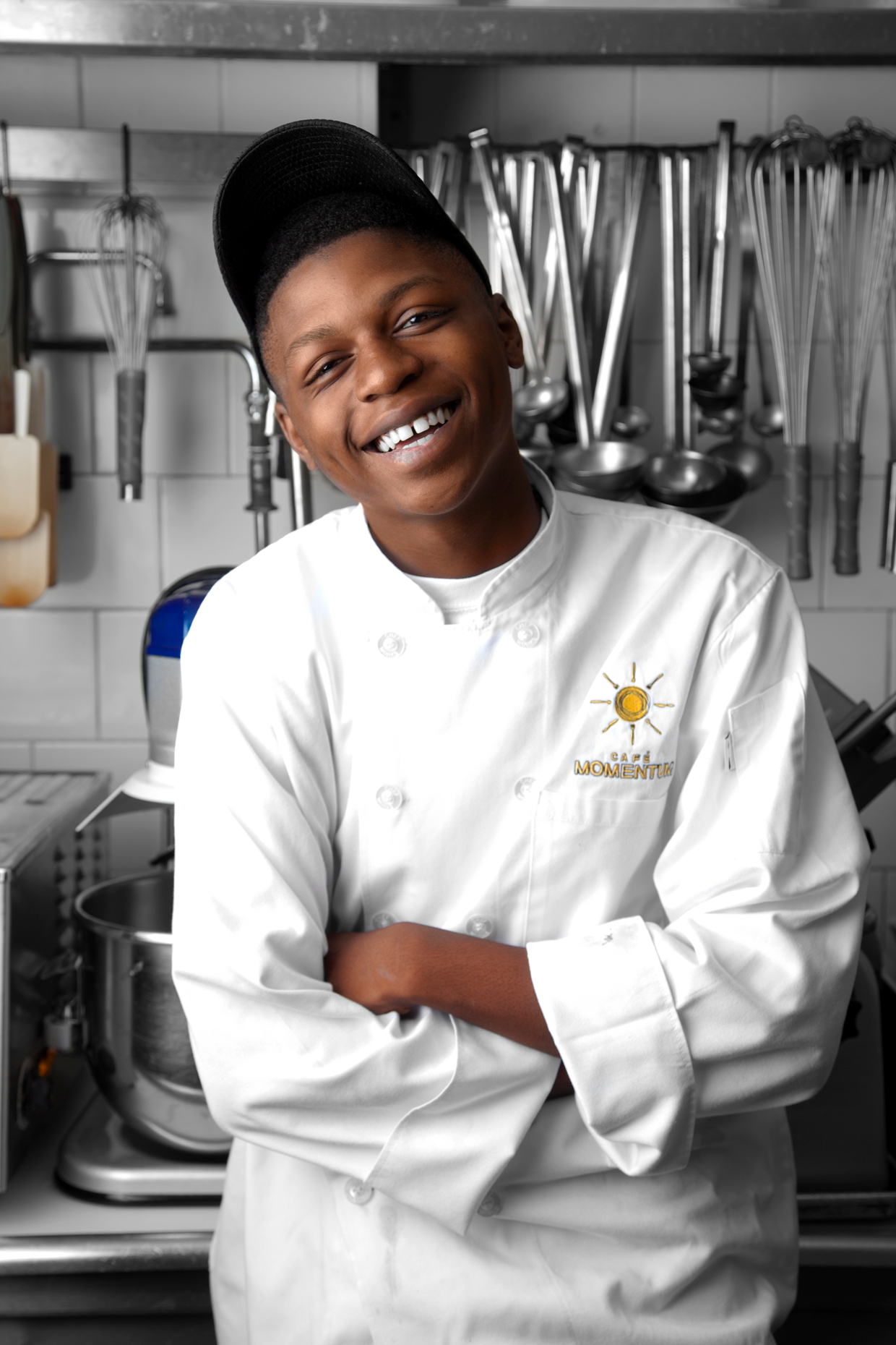 portrait of a chef by Stanton Stephens