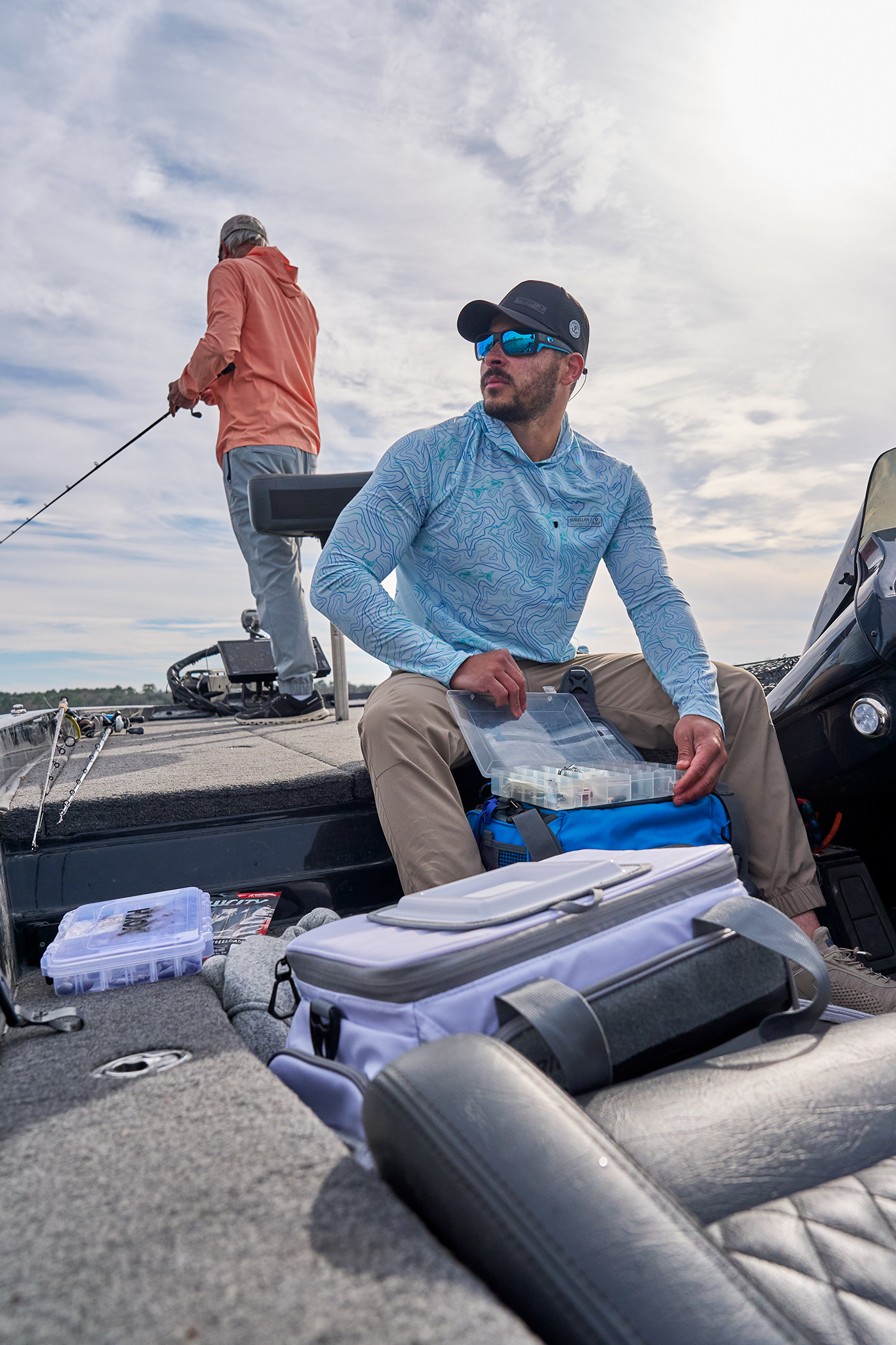 outerwear, outdoors, fishing gear, athletic, blue collar, sports brand 