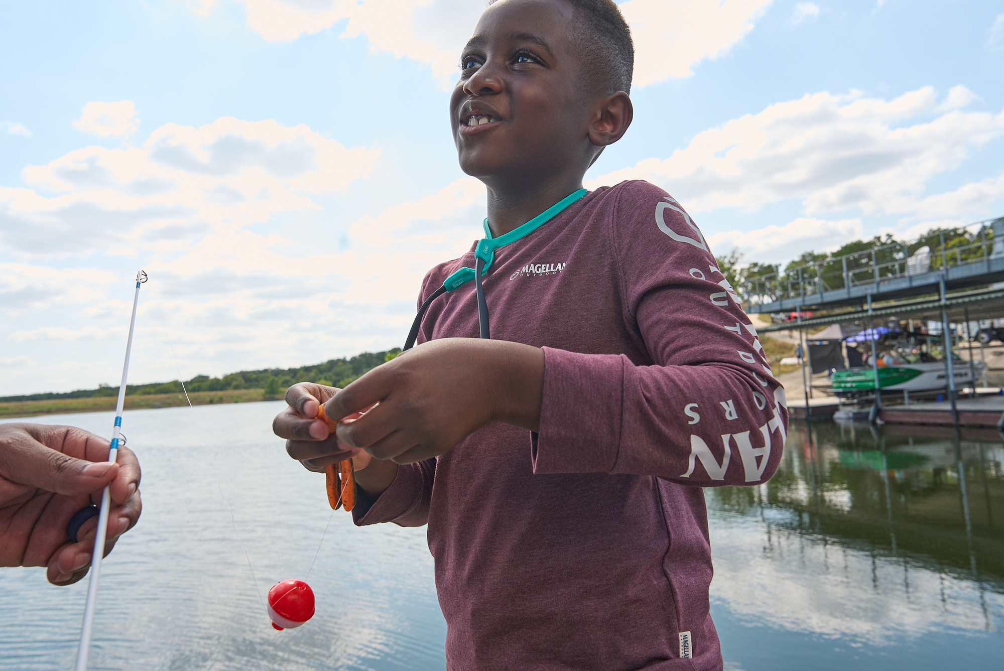 father and son fishing trip 
