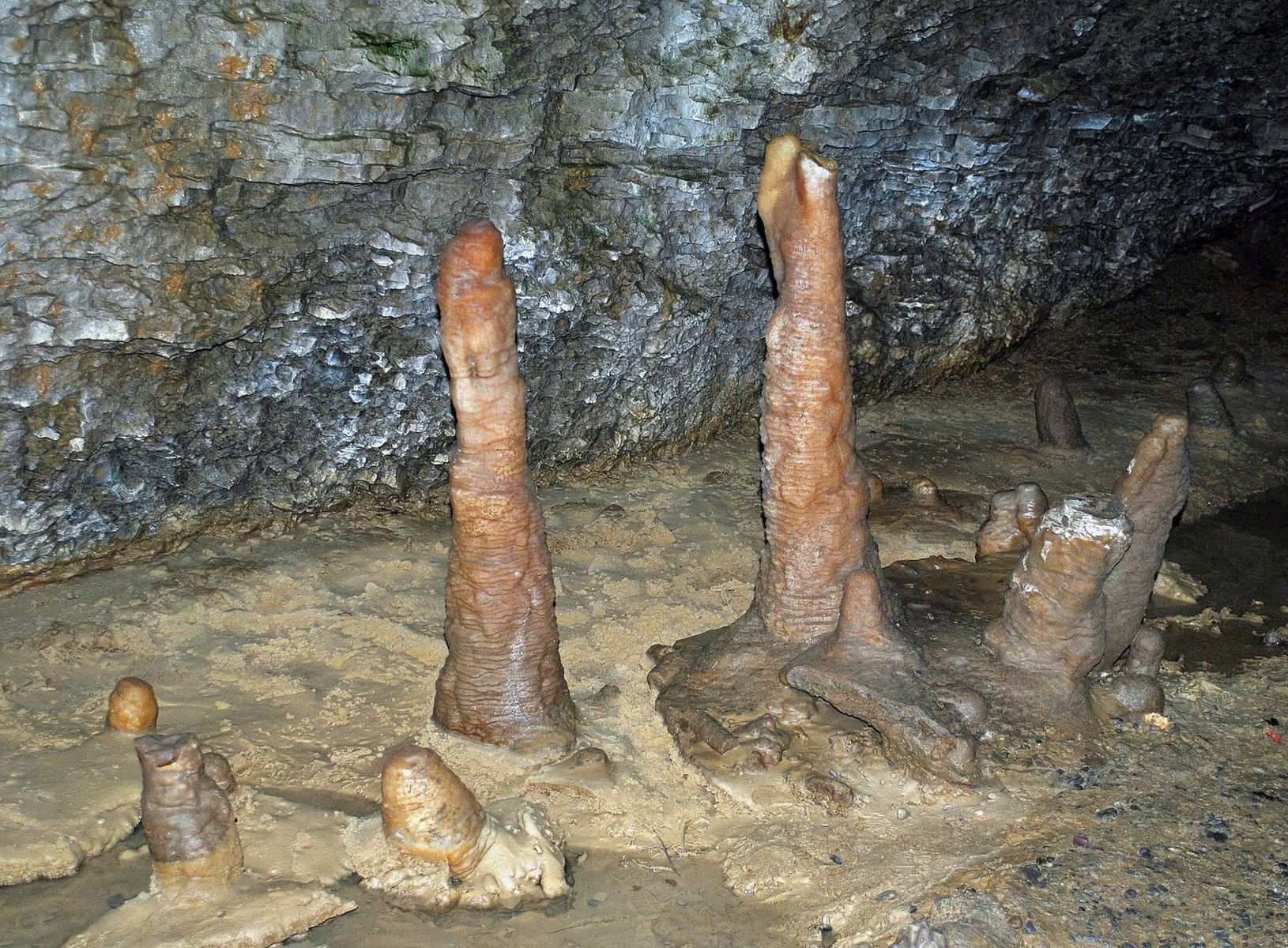 Cave stalagmites – “God Is Never Far Away”